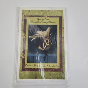 Spring Dove Pincushion Clamp primitive sewing pattern by The Cheswick Company